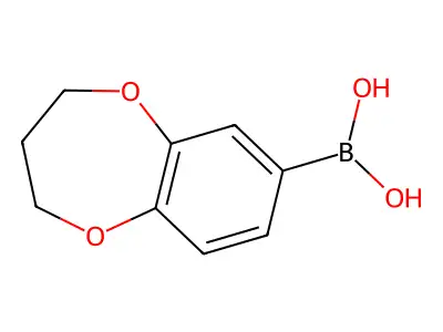 3,4-Dihydro-2H-1,5-benzodioxepin-7-ylboronic acid structure