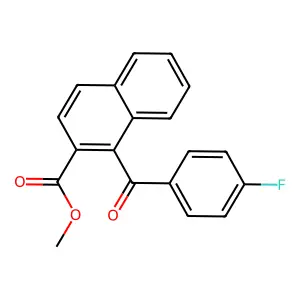 Methyl 1-(4-fluorobenzoyl)naphthalene-2-carboxylate structure