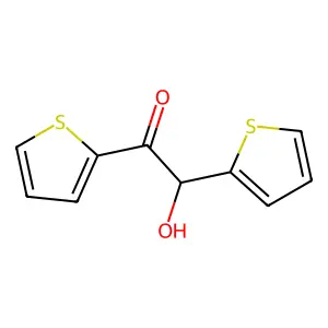 (2r)-2-Hydroxy-1,2-di(thiophen-2-yl)ethanone structure