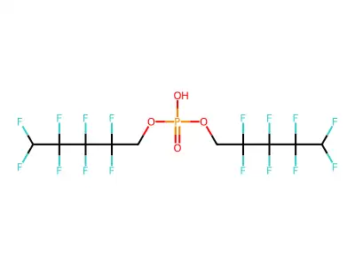 1-Pentanol, 2,2,3,3,4,4,5,5-octafluoro-, 1,1'-(hydrogen phosphate) structure
