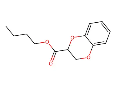 Butyl 2,3-dihydro-1,4-benzodioxine-2-carboxylate structure