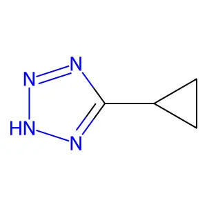 5-cyclopropyl-2H-tetrazole structure