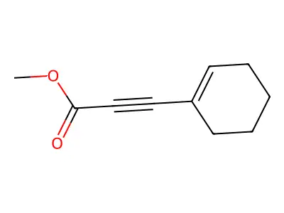 2-Propynoic acid, 3-(1-cyclohexen-1-yl)-, methyl ester structure