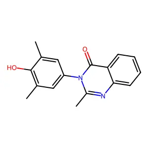 4(3H)-Quinazolinone, 3-(3,5-dimethyl-4-hydroxyphenyl)-2-methyl- structure
