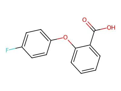 2-(4-Fluorophenoxy)benzoic acid structure