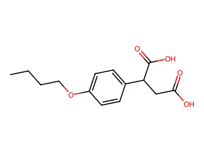2-(4-Butoxyphenyl)butanedioic acid structure