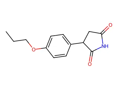 3-(4-Propoxyphenyl)pyrrolidine-2,5-dione structure