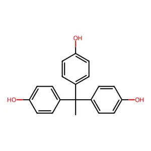 1,1,1-三(4-羟基苯基)乙烷 structure