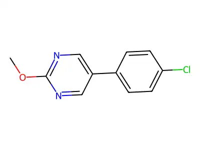 5-(4-Chlorophenyl)-2-methoxypyrimidine structure