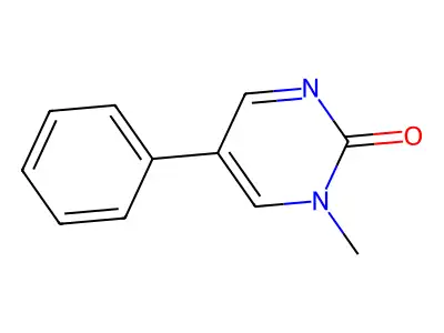 1-Methyl-5-phenyl-2(1H)-pyrimidinone structure