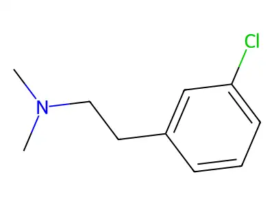 Phenethylamine, m-chloro-N,N-dimethyl- structure