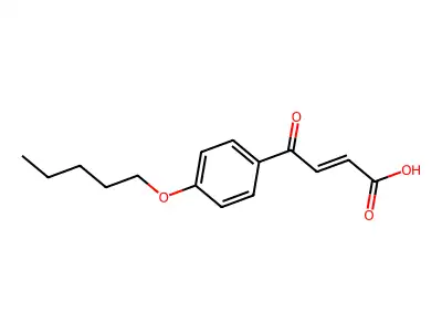 4-Oxo-4-[4-(pentyloxy)phenyl]but-2-enoic acid structure