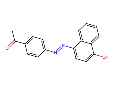 Ethanone, 1-[4-[(4-hydroxy-1-naphthalenyl)azo]phenyl]- structure