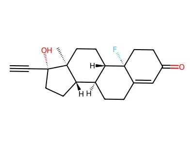 10-Fluoroethindrone structure