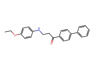 1-(1,1'-Biphenyl)-4-YL-3-(4-ethoxyanilino)-1-propanone structure