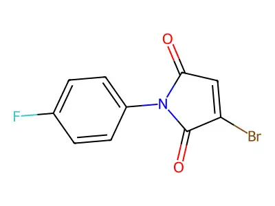 3-bromo-1-(4-fluorophenyl)-1H-pyrrole-2,5-dione structure