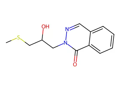 2-(2-Hydroxy-3-(methylthio)propyl)phthalazin-1(2H)-one structure