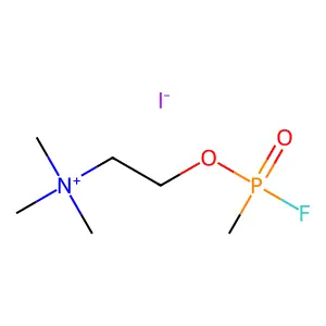胆碱碘化物甲基膦酰氟酯 structure