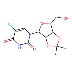 2',3'-O-Isopropylidene-5-fluorouridine structure
