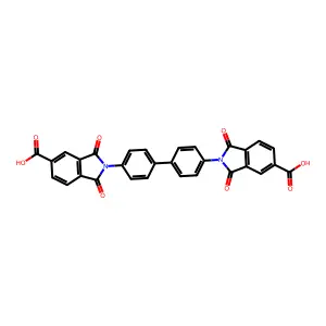 2,2'-biphenyl-4,4'-diylbis(1,3-dioxo-2,3-dihydro-1H-isoindole-5-carboxylic acid) structure