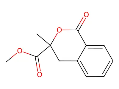 3-Methyl-1-oxo-isochroman-3-carboxylic acid methyl ester structure