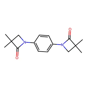 1-[4-(3,3-Dimethyl-2-oxo-1-azetanyl)phenyl]-3,3-dimethyl-2-azetanone structure
