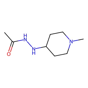 N'-(N-methyl-4-piperidyl)acetohydrazide structure