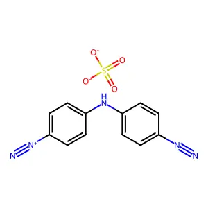 4,4'-亚氨基二苯重氮鎓硫酸盐(1:1) structure