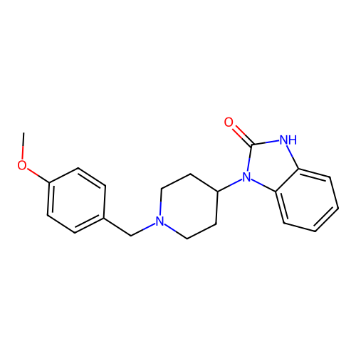 1-(1-(4-methoxybenzyl)piperidin-4-yl)-1H-benzo[d]imidazol-2(3H)-one structure