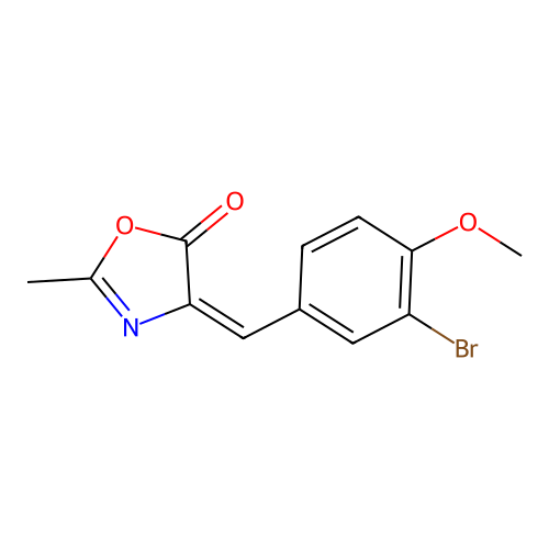 4-[(3-Bromo-4-methoxyphenyl)methylidene]-2-methyl-1,3-oxazol-5-one structure