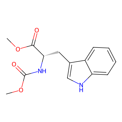 N-(Methoxycarbonyl)-l-tryptophan methyl ester structure