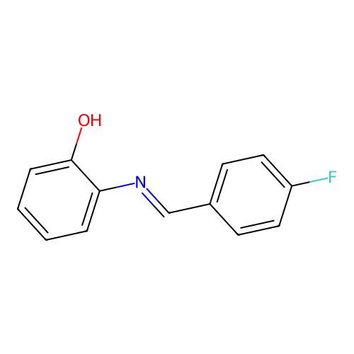 2-[(4-Fluorobenzylidene)amino]phenol structure