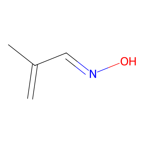 (e)-2-Methyl-2-propenal oxime structure