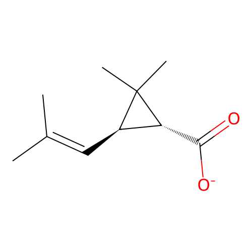 (1R)-trans-chrysanthemate structure