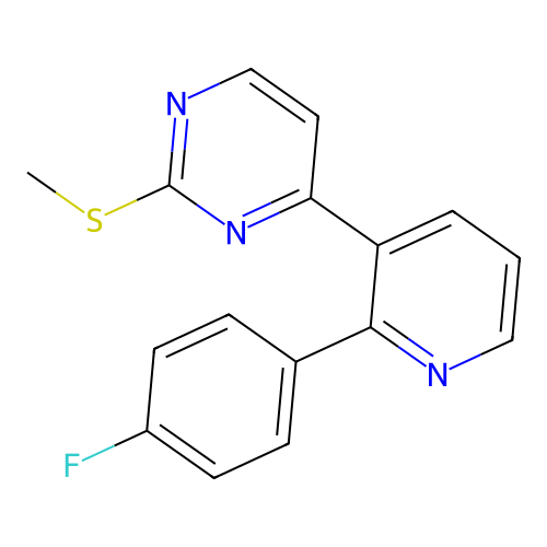 4-[2-(4-Fluorophenyl)-3-pyridinyl]-2-(methylthio)pyrimidine structure