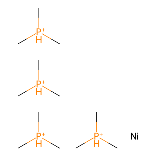 Tetrakis(trimethylphosphine)nickel structure
