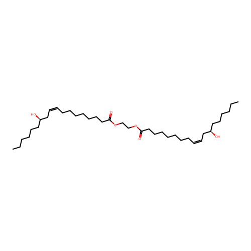 Ethylene bis[[R-[R*,R*]]-12-hydroxyoleate] structure