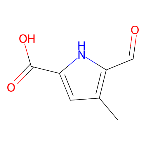 5-formyl-4-methyl-1H-pyrrole-2-carboxylic Acid structure