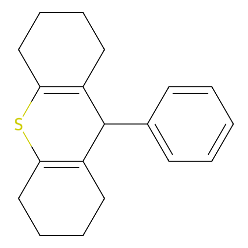 1H-Thioxanthene, 2,3,4,5,6,7,8,9-octahydro-9-phenyl- structure