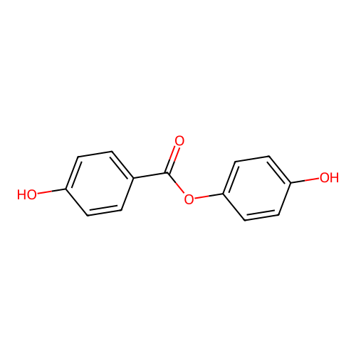 4-Hydroxyphenyl 4-hydroxybenzoate structure