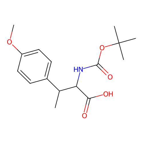 3-(4-methoxyphenyl)-2-[(2-methylpropan-2-yl)oxycarbonylamino]butanoic Acid structure