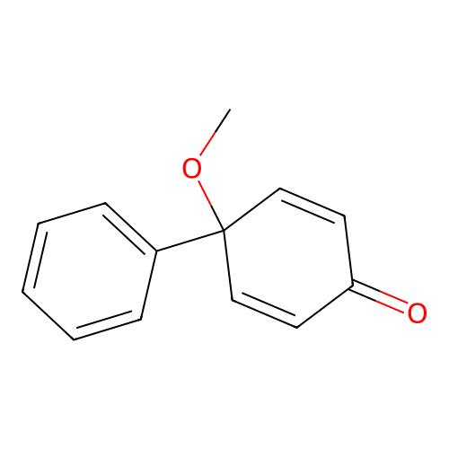 4-Methoxy-4-phenylcyclohexa-2,5-dien-1-one structure