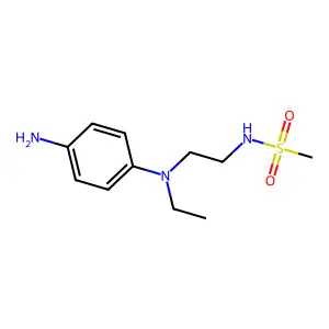 N-[2-(4-amino-N-ethylanilino)ethyl]methanesulfonamide structure