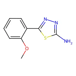 5-(2-Methoxyphenyl)-1,3,4-thiadiazol-2-amine structure