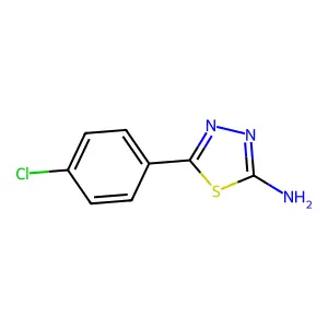 5-(4-Chlorophenyl)-1,3,4-oxadiazol-2-amine structure