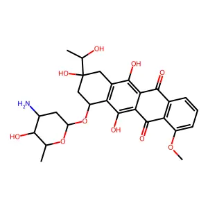 13-Dihydrodaunorubicin structure