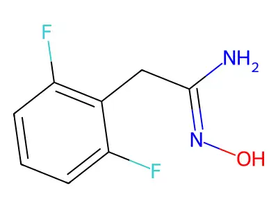 Benzeneethanimidamide,2,6-difluoro-N-hydroxy- structure