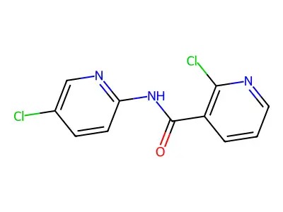 2-Chloro-N-(5-chloro-2-pyridinyl)-3-pyridinecarboxamide structure