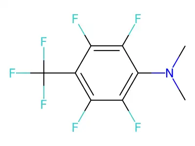 4-Dimethylaminoheptafluorotoluene structure