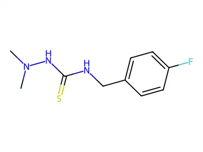 1-(Dimethylamino)-3-[(4-fluorophenyl)methyl]thiourea structure